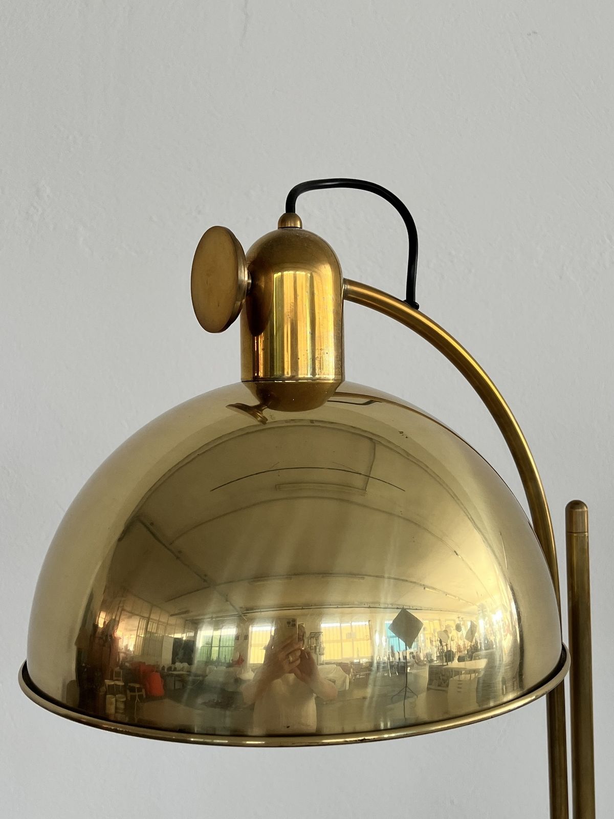 Florian Schulz Mid Century Adjustable Floor Lamp In Full Brass, 1970s photo 1350.0