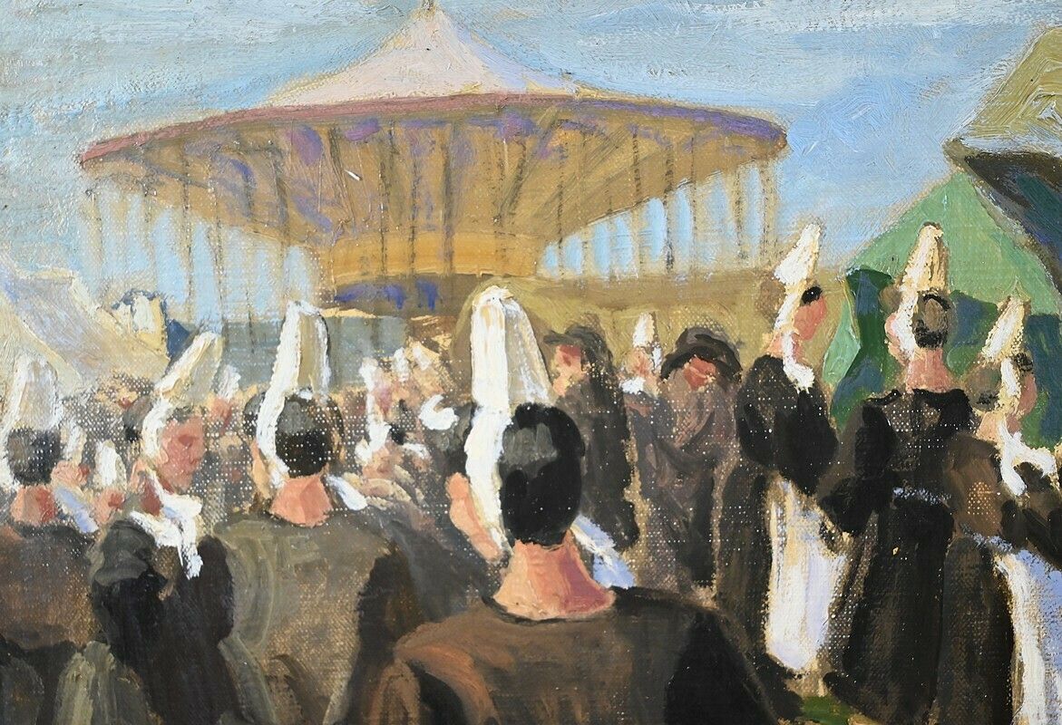 “Le Pardon De La Joie Saint Guénolé”, School Of The 20th Century – 2nd Part 20th photo 2327.8