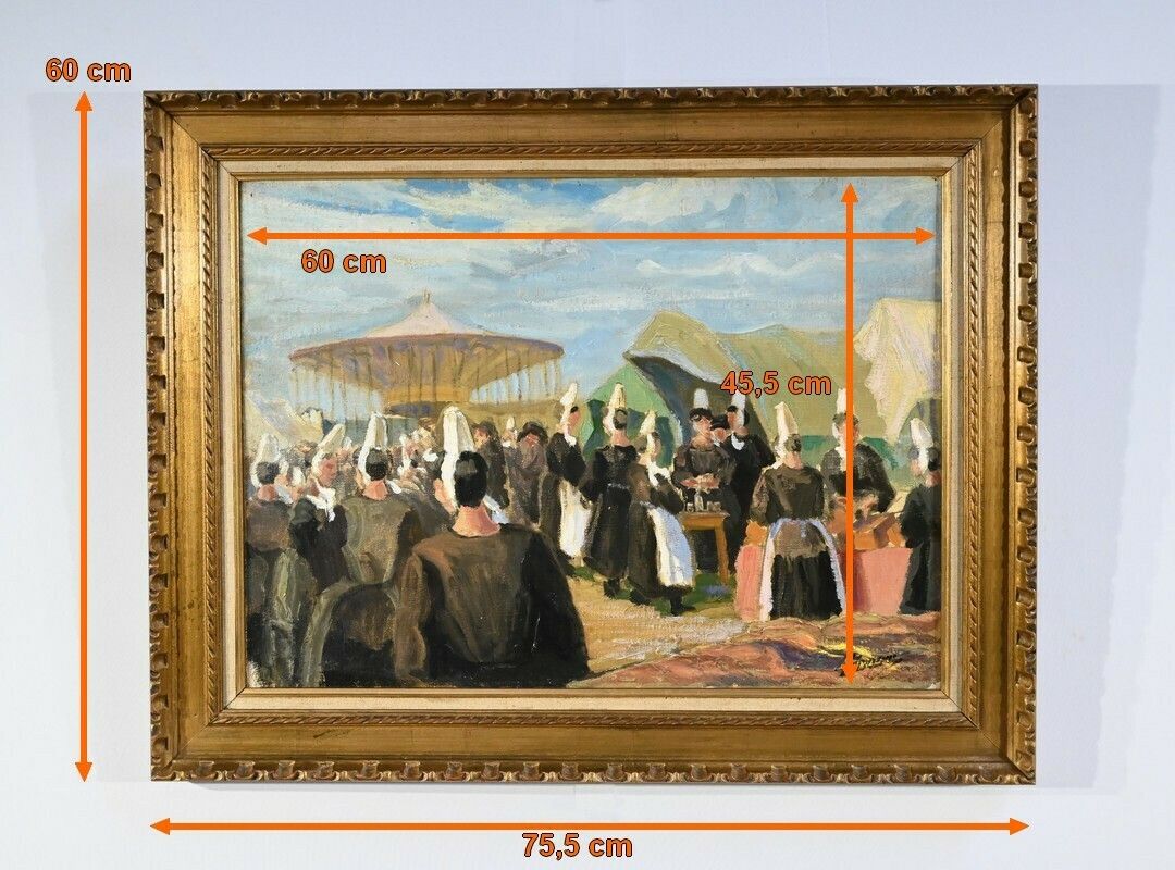 photo buy “Le Pardon De La Joie Saint Guénolé”, School Of The 20th Century – 2nd Part 20th