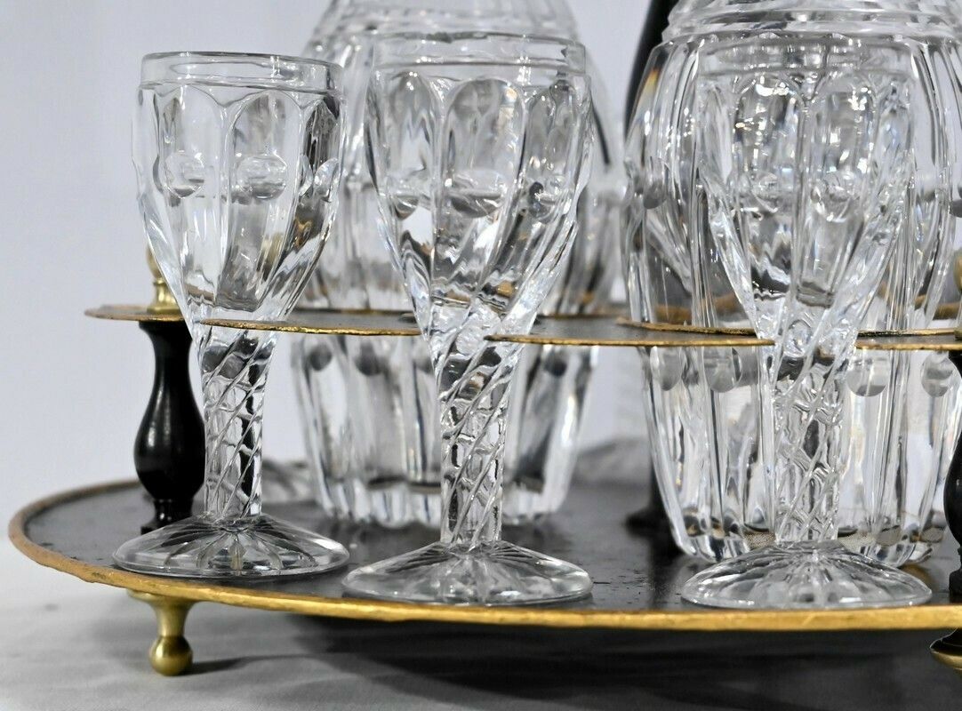 photo vinterior Bohemian Crystal Cabaret Service, Napoleon III Period   2nd Part Of The 19th Century