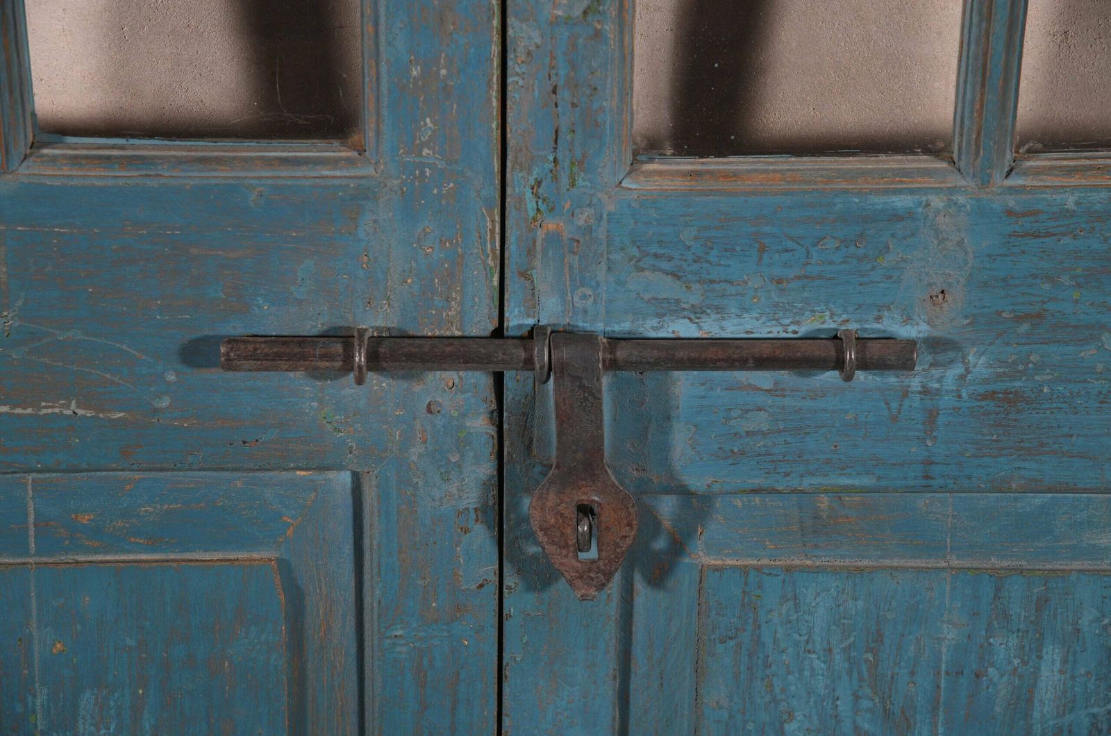Vintage Antique Indian Teak Wood Pair Of Doors And Frame Handcrafted Architectural Salvage photo furniture