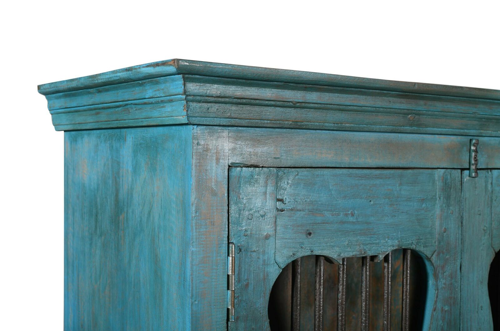 Authentic Indian Teak Wood Reclaimed Pinjara Cupboard   Vintage Storage Furniture, Handcrafted Artistry photo furniture