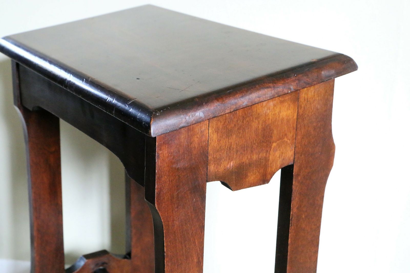 Antique English Church Organ Piano Stool Solid Oak Early 20th Century photo vinterior