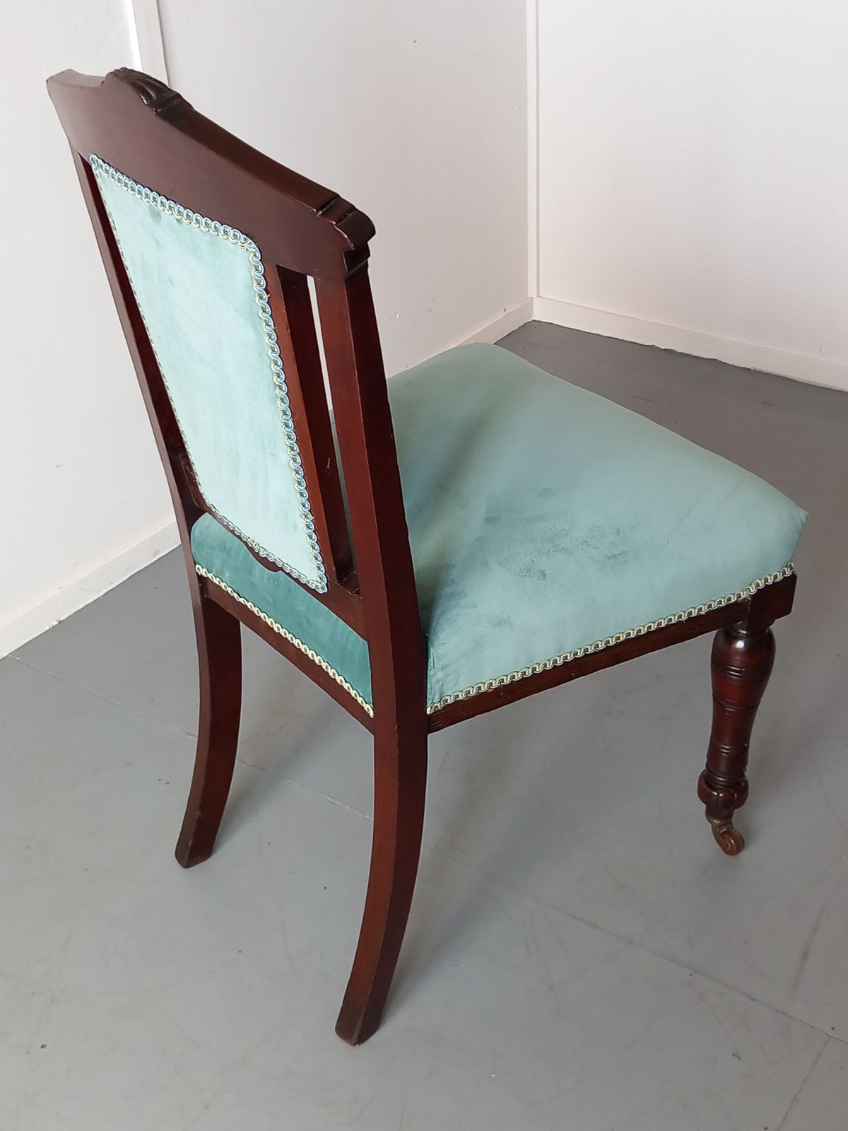 A Carved Mahogany Side Chair, 1800s photo Furniture