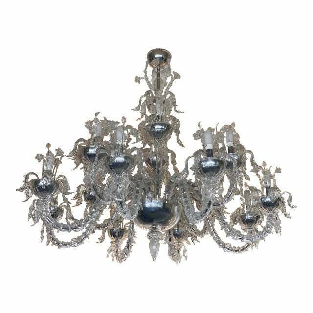 33232.0 Contemporary "Ca Rezzonico" With Flowers And Leaves Murano Glass Chandelier photo