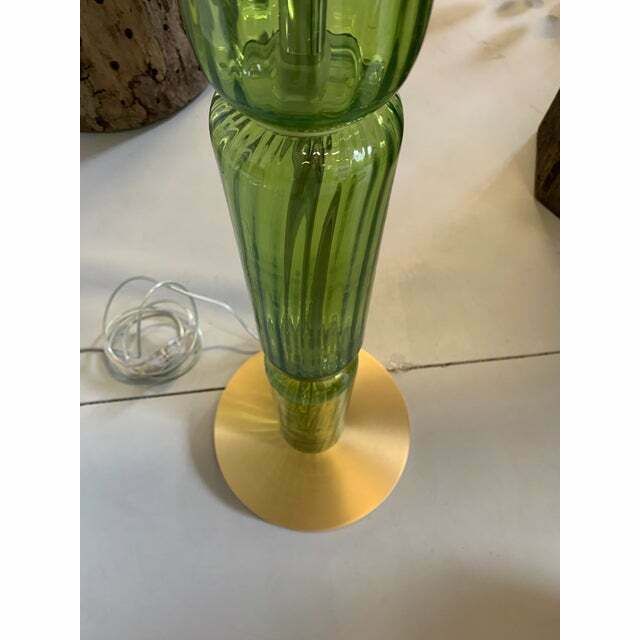 Contemporary Green Murano Glass Floor Lamp photo Lighting