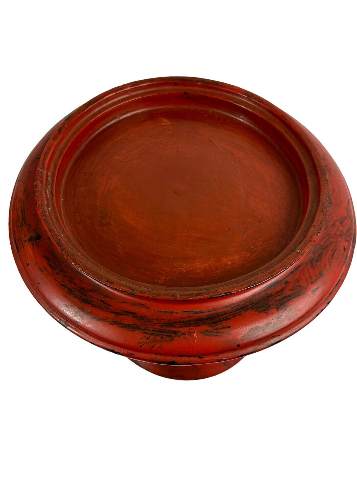 Antique Burmese Footed Dish / Pedestal Tray / Table Stand. Lacquerware. Late 19th Century To Early 20th Century. Burma (Myanmar) photo Home Decor