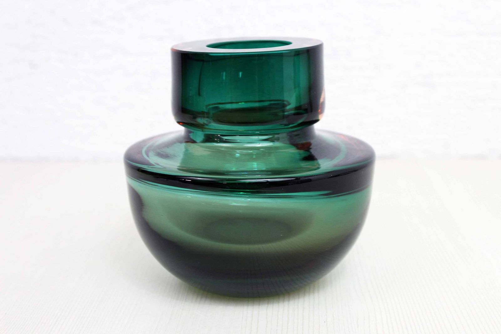 Italian Murano Glass Sommerso Vase, 1970s Murano Vase photo for sale