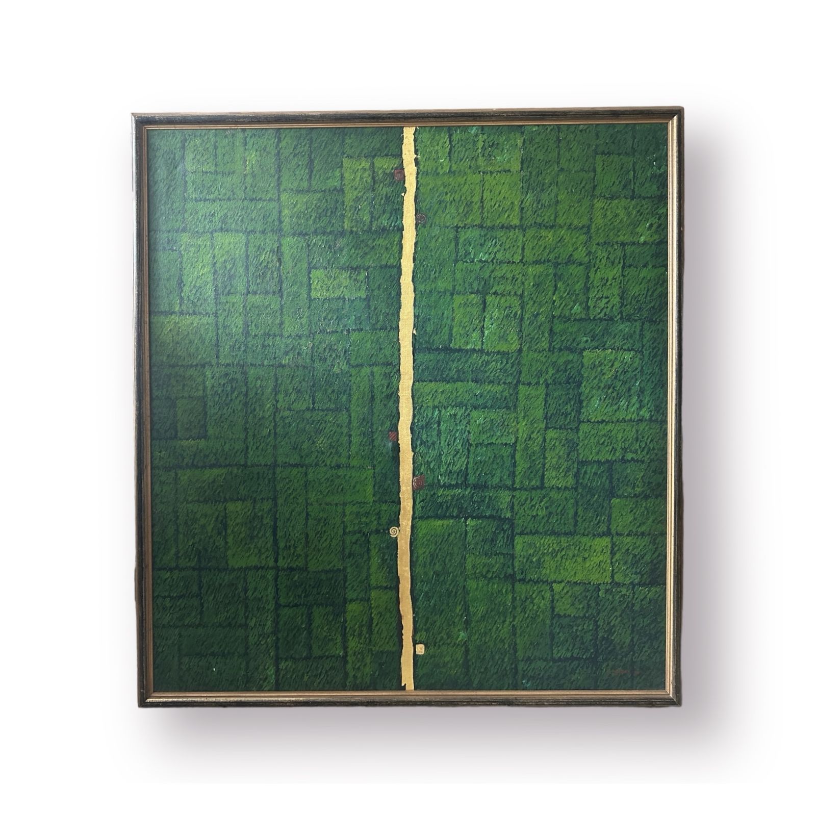 ‘Ripening Rice’, 1994, Two Epic Acrylic On Canvas Paintings By Mansoor Suesat, Ra Summer Exhibition, 1994 photo furniture
