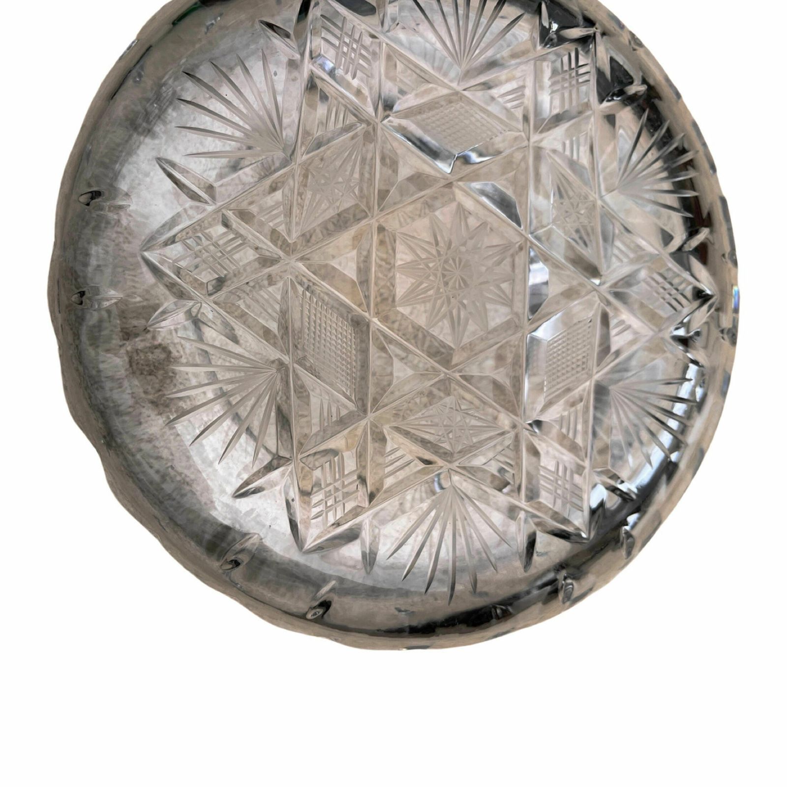 photo furniture Large Crystal Ashtray From Huta Szkła Julia, Poland, 1980s.
