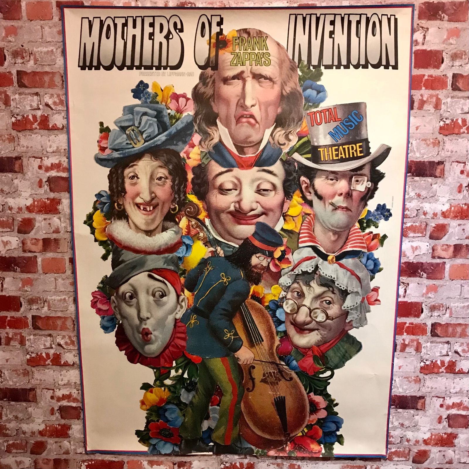 Large Rare And Stunning Frank Zappa 1971 Concert Poster