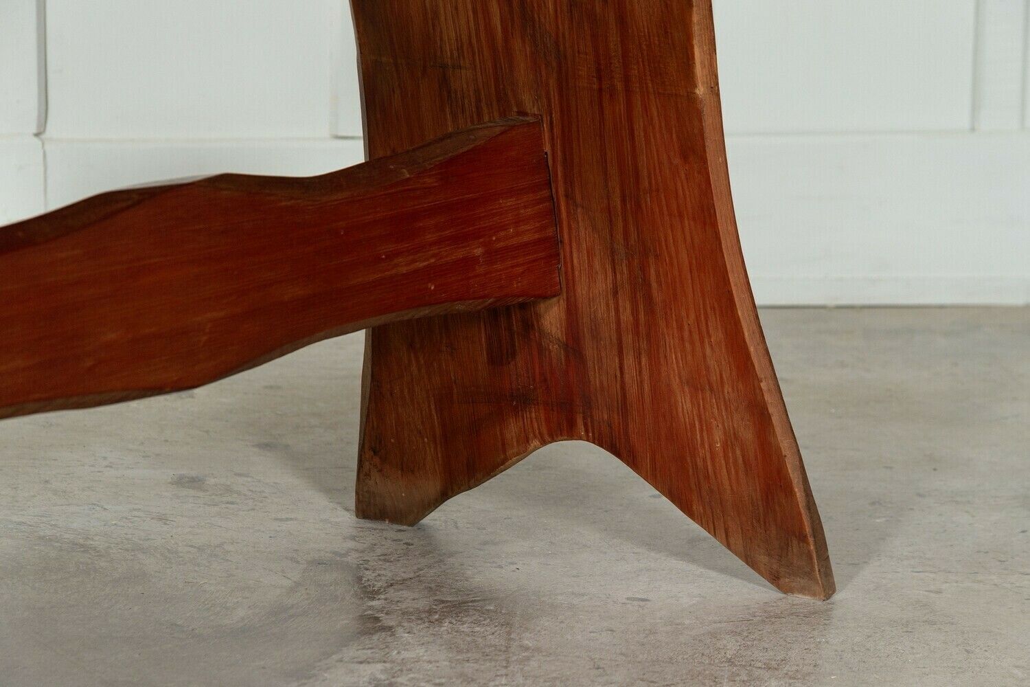 photo for sale Midc English Carved Fruitwood Refectory Table / Desk