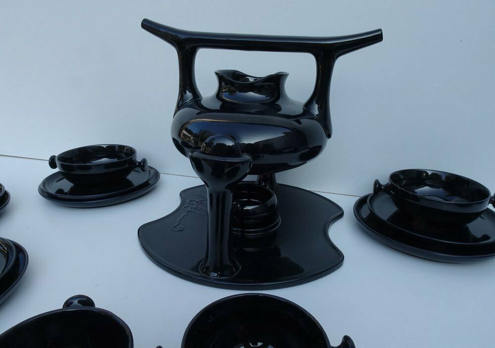 photo vinterior Model Zen Tea Service By Luigi Colani, Friesland, Germany, 1980s, Set Of 23