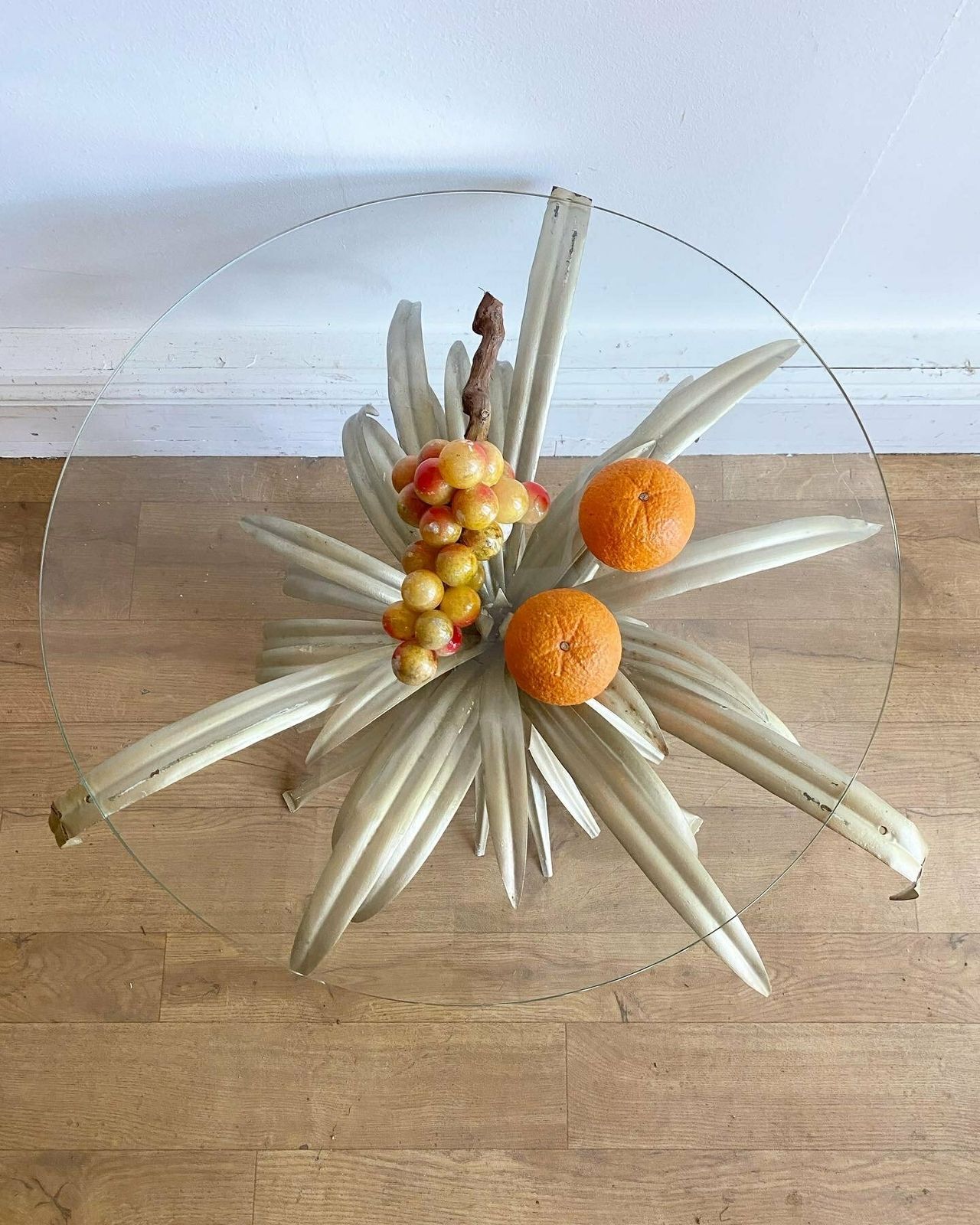 Mid Century French Toleware Wheatsheaf Table photo 250.0