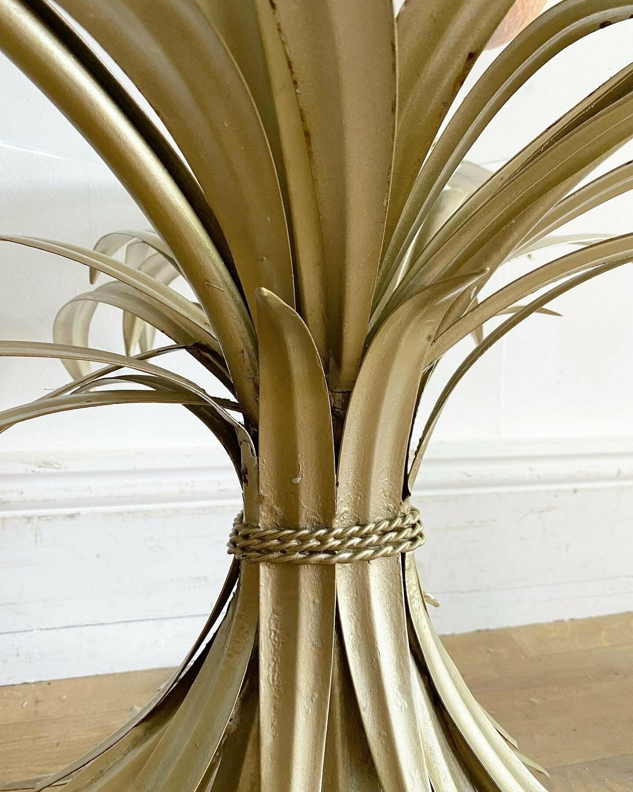 Mid Century French Toleware Wheatsheaf Table photo vinterior