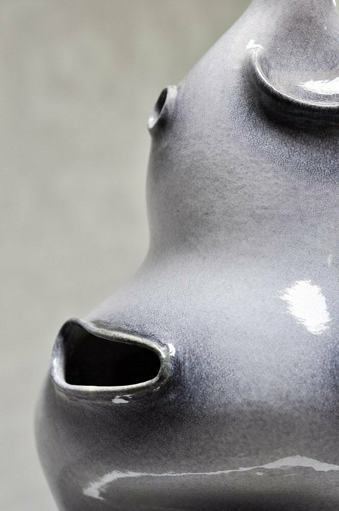 Vintage French Ceramic Glazed Sculptural Table Lamp, 1970s photo 4029.0