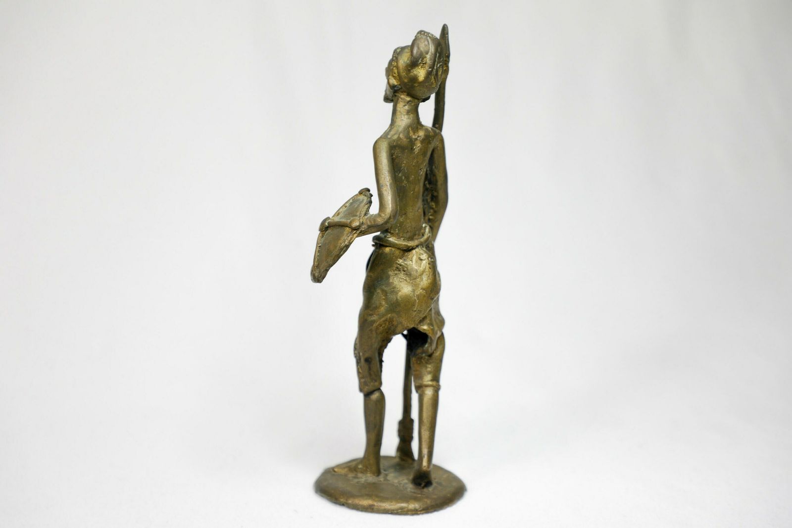 photo furniture Vintage African Bronze Figure Spearman