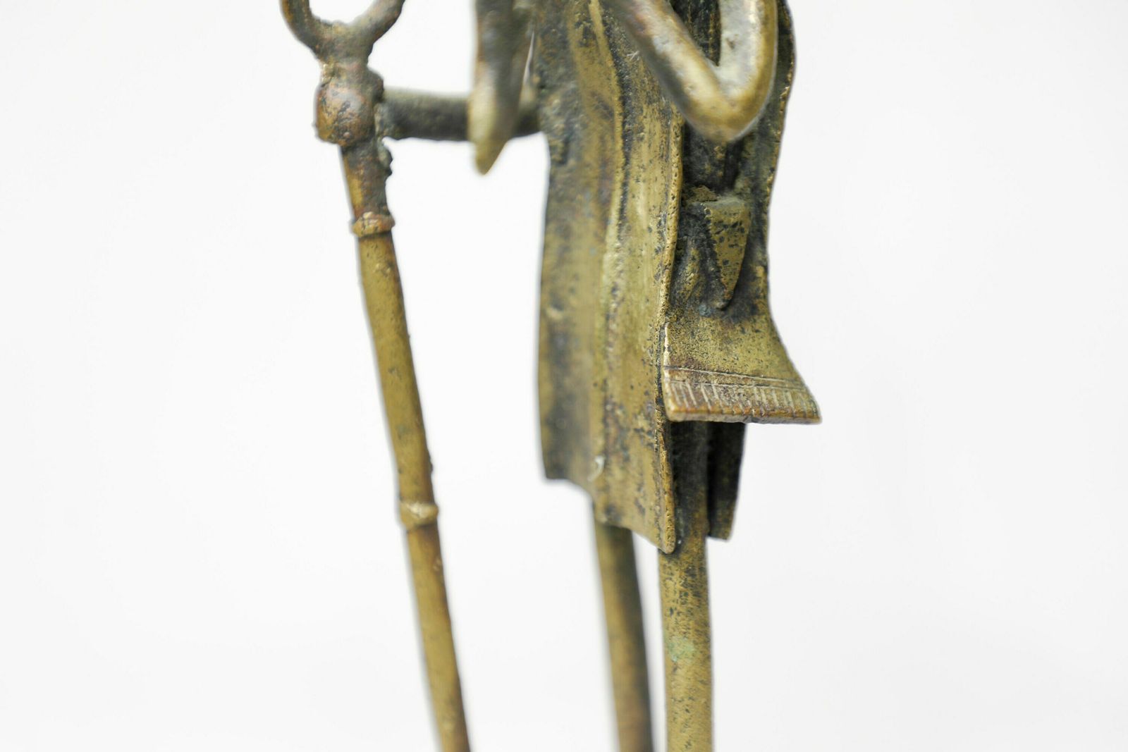 Vintage African Bronze Figure Tribal Elder photo vintage