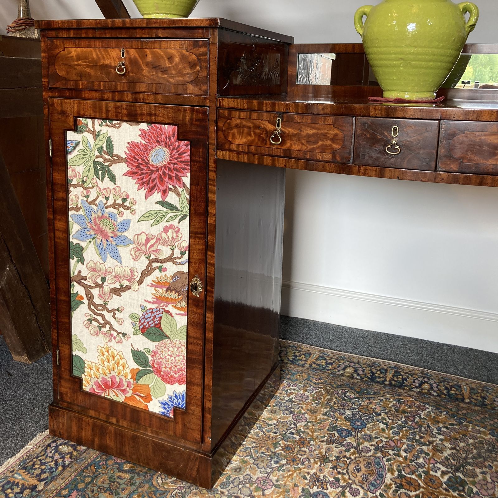 photo furniture Late Georgian Mahogany Pedestal Sideboard, Circa 1810