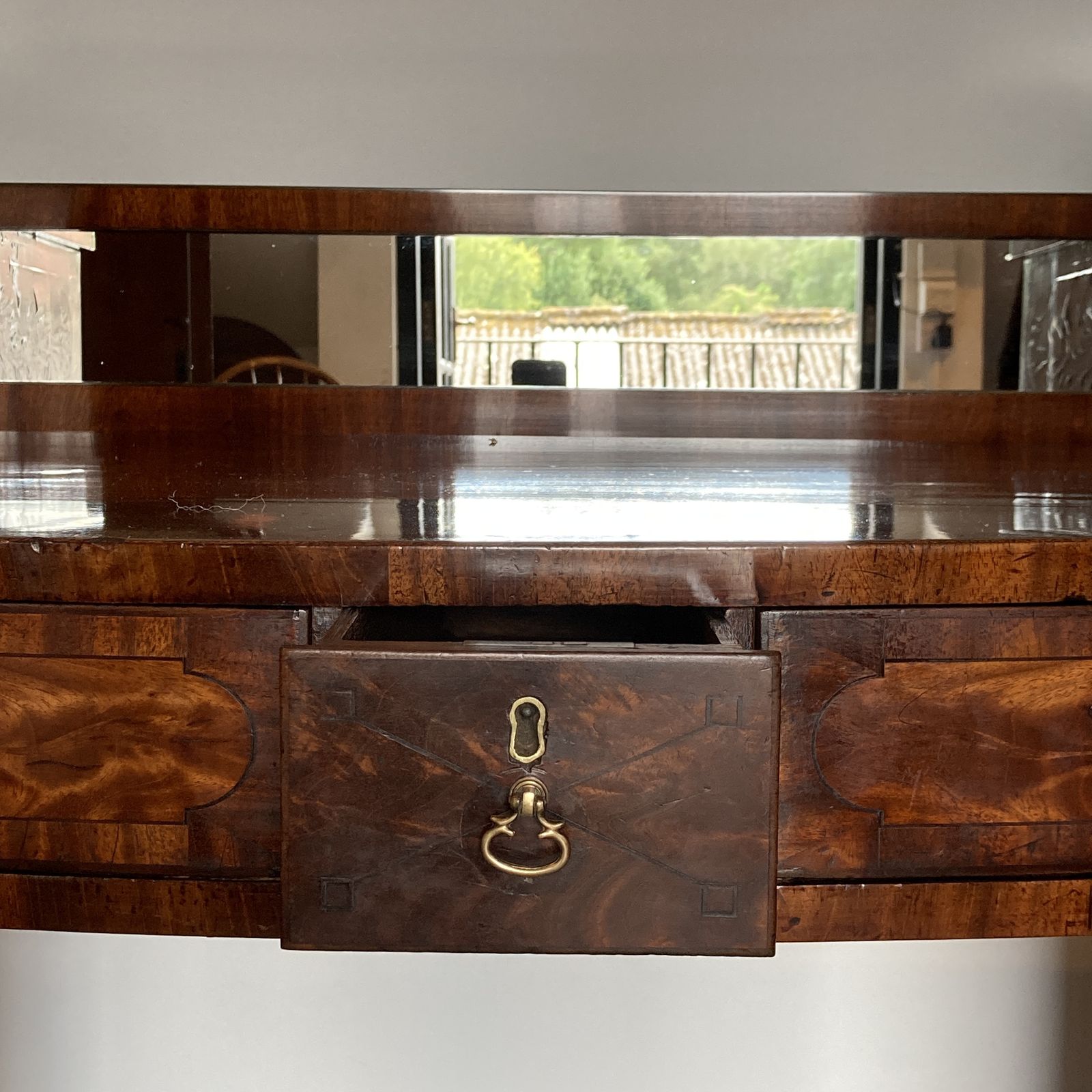 3150.0 Late Georgian Mahogany Pedestal Sideboard, Circa 1810 photo