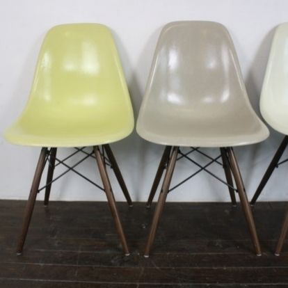 Eames Herman Miller Dsw Side Chairs In Neutrals Grey/Light Ochre photo 2338.83