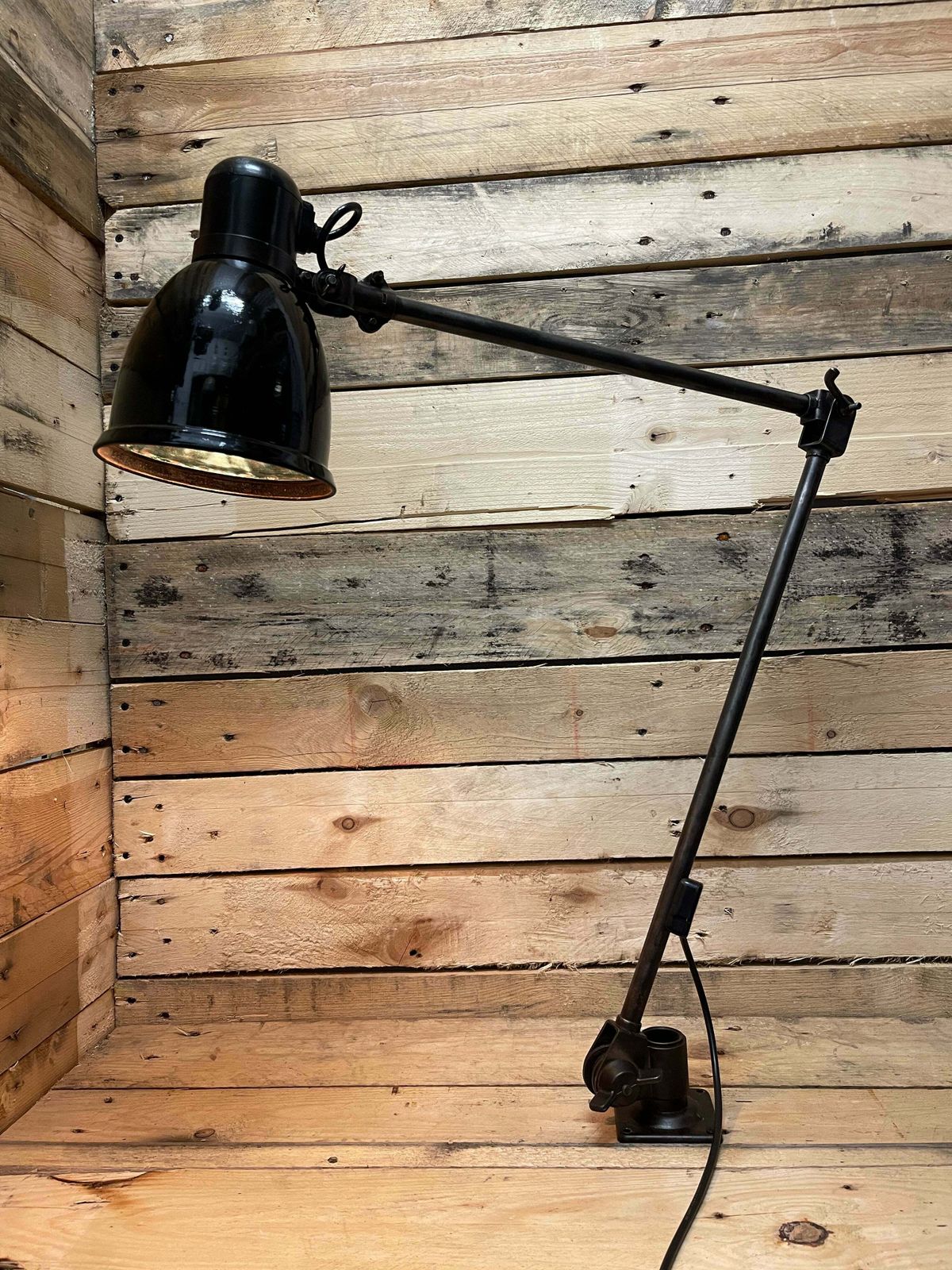 1930s German Made Fabrilux Work Top / Wall Mountable Task Lamp photo furniture