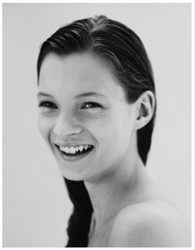 'Kate Moss Smiling London, 1990' Jake Chessum Framed In Black photo furniture