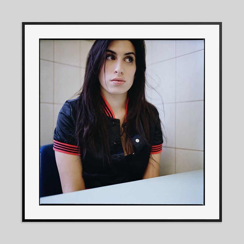 'Amy Winehouse Kentish Town Close Up' Jake Chessum Framed In Black