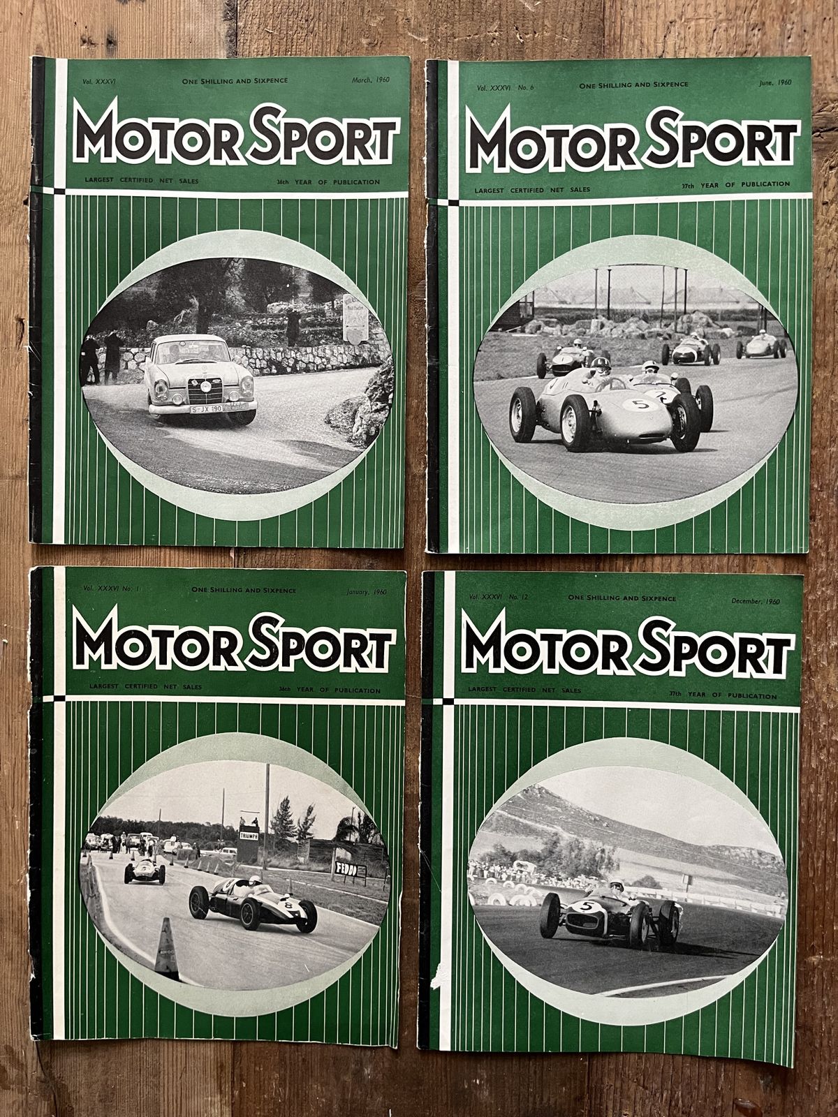 Vintage Motorsport Magazine Cover Artwork 1960