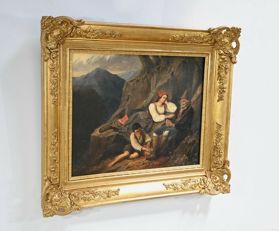 Oil On Canvas, 19th Century School – Mid 19th Century photo furniture