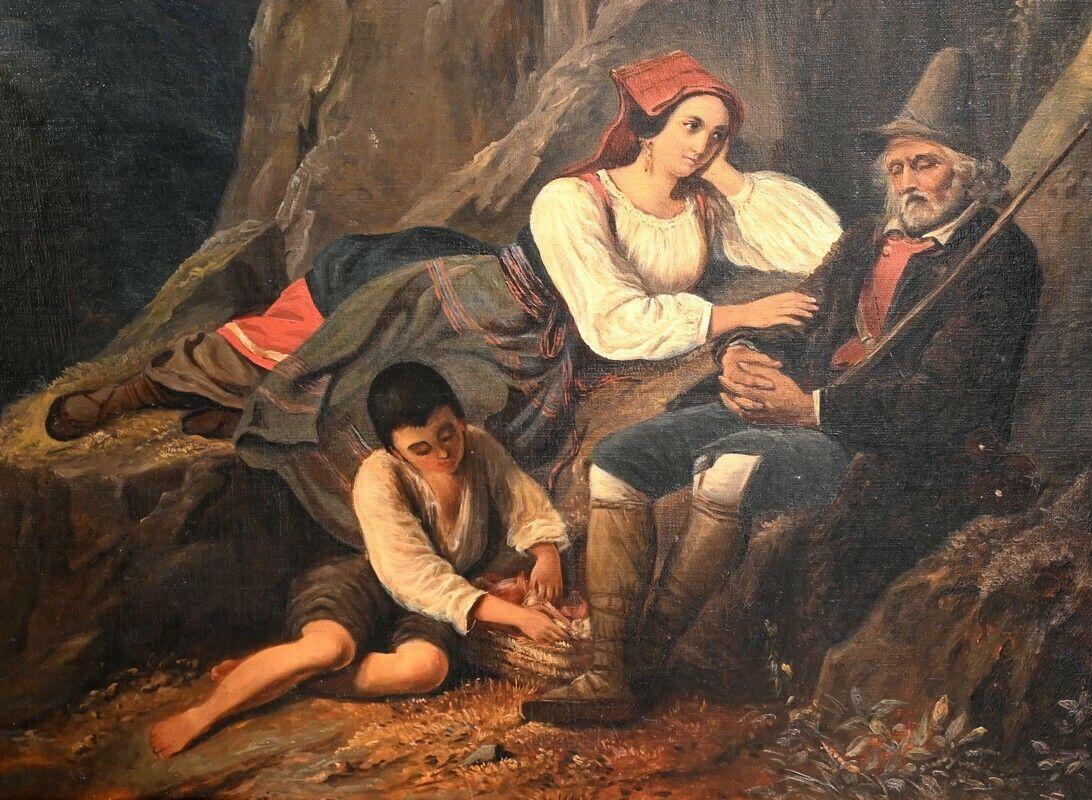 Oil On Canvas, 19th Century School – Mid 19th Century photo 2451.4