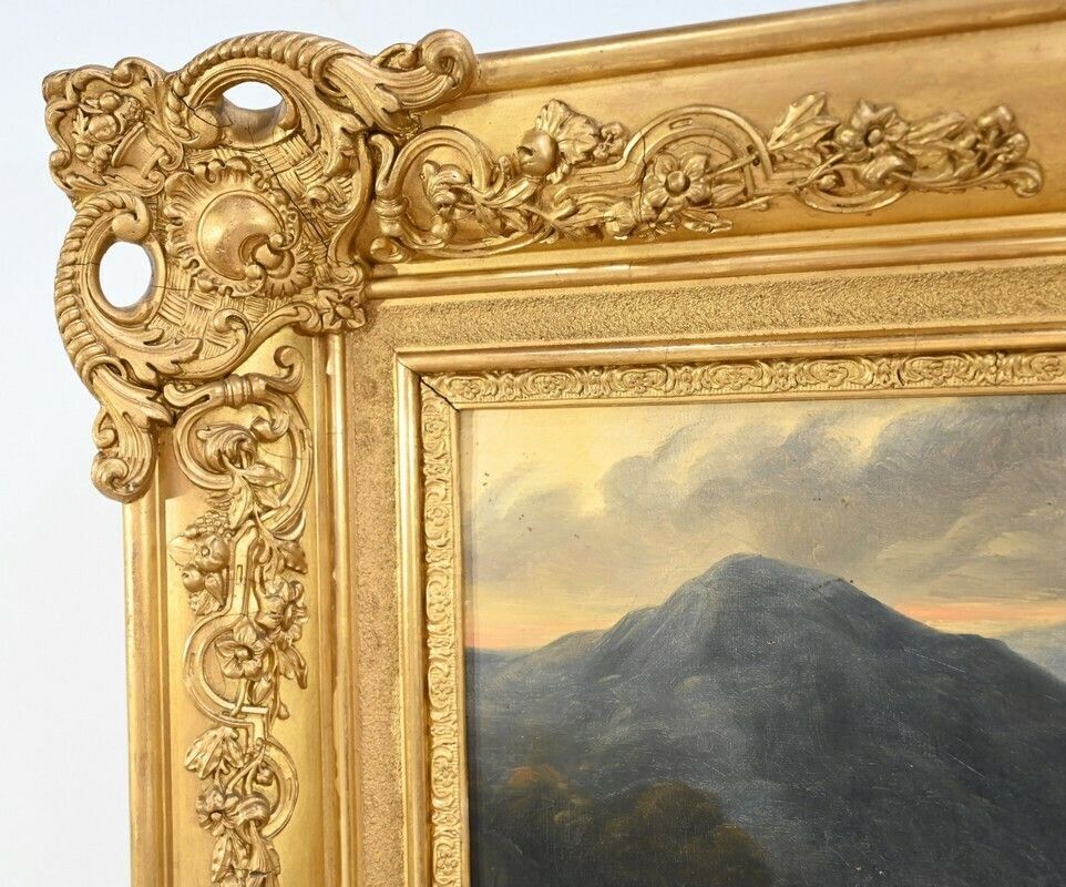 photo furniture Oil On Canvas, 19th Century School – Mid 19th Century