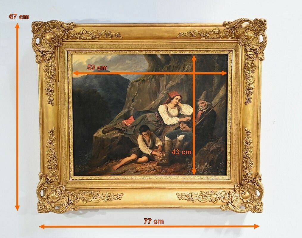 photo vintage Oil On Canvas, 19th Century School – Mid 19th Century