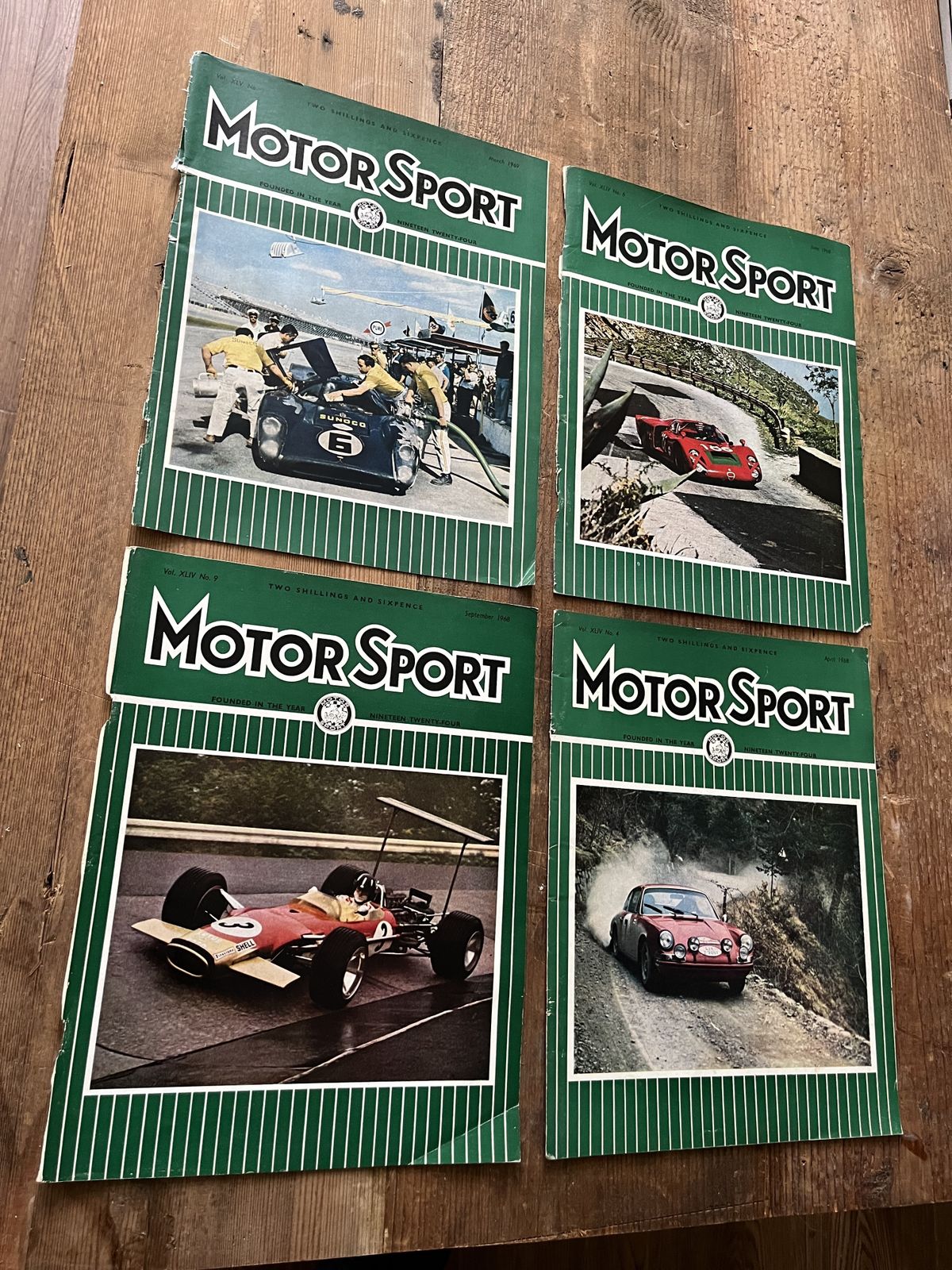 Vintage Motorsport Original Magazine Artwork 1968/69 photo 165.99
