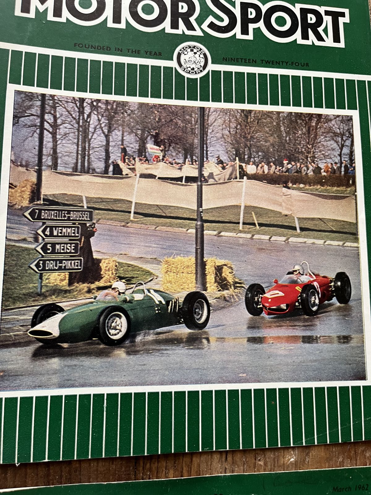 Vintage Motorsport Magazine Artwork 1962 photo furniture