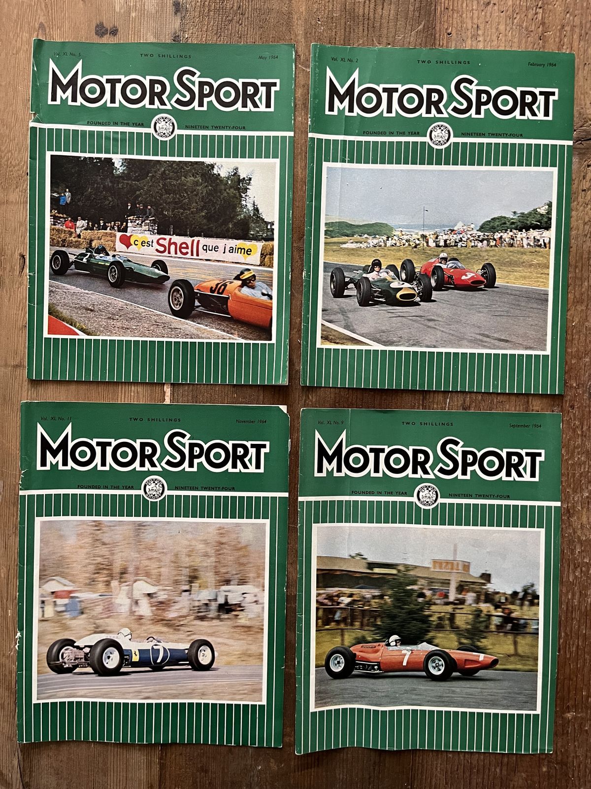 Vintage Motorsport Magazine Artwork 1964 photo vintage