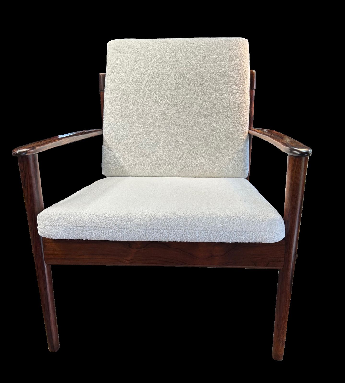 Danish Santos Rosewood Model 56 Armchair By Grete Jalk For Poul Jeppesen photo vintage