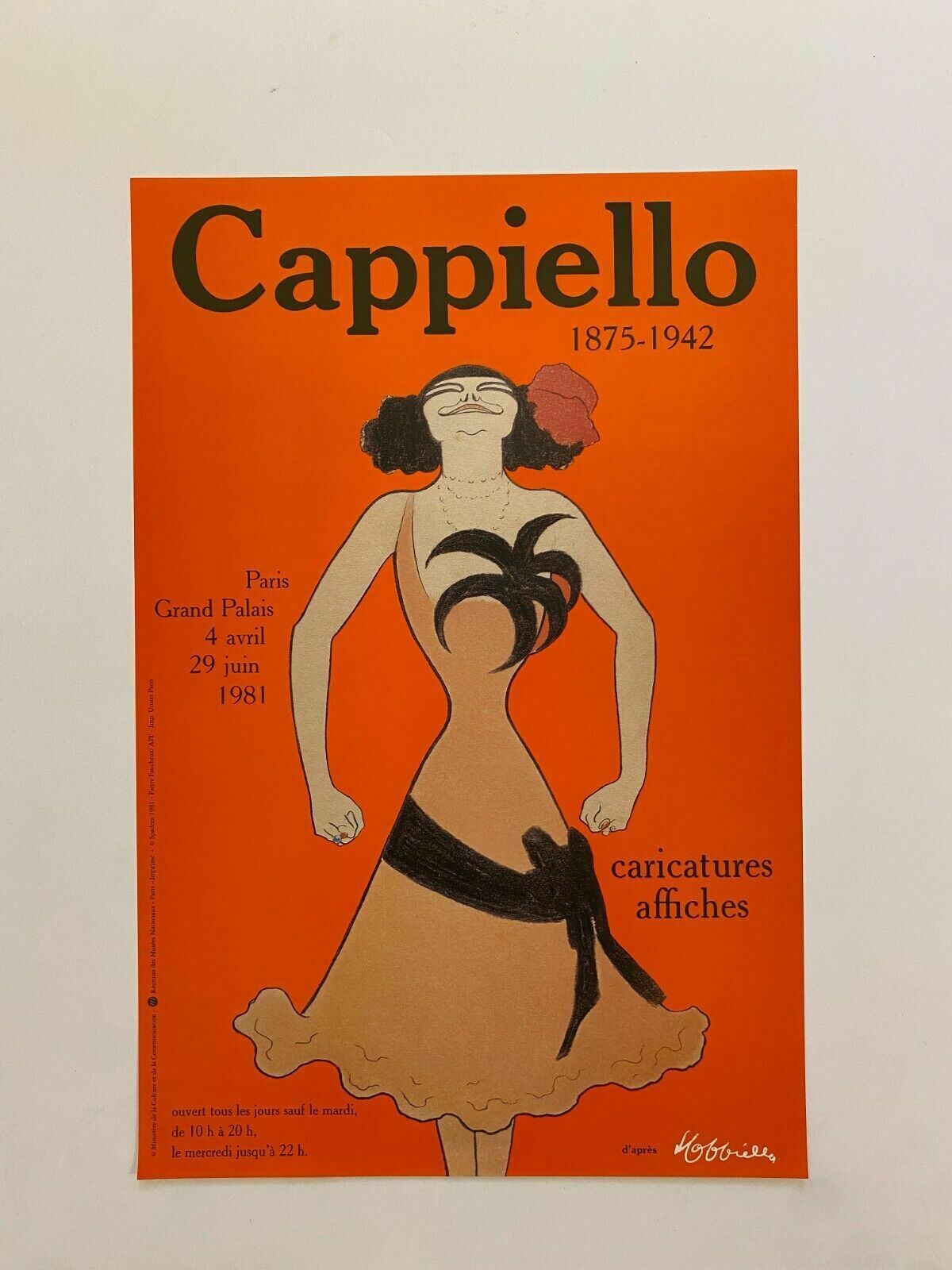 Leonetto Cappiello, 1981   Cappiello   Original Exhibition Affiche   Cm 60 X 40 photo furniture