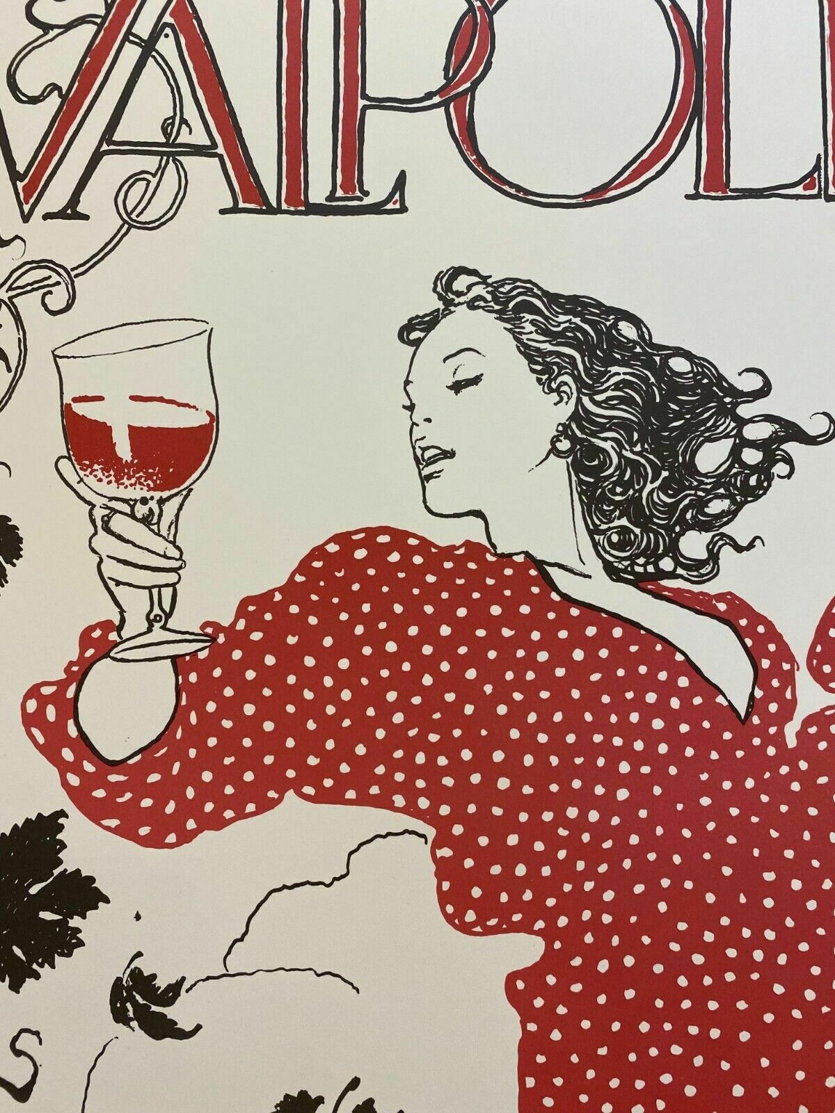 400.0 Milo Manara, 1980 Ca   Valpolicella   Original Vintage Affiche Cm 100 X 70 photo