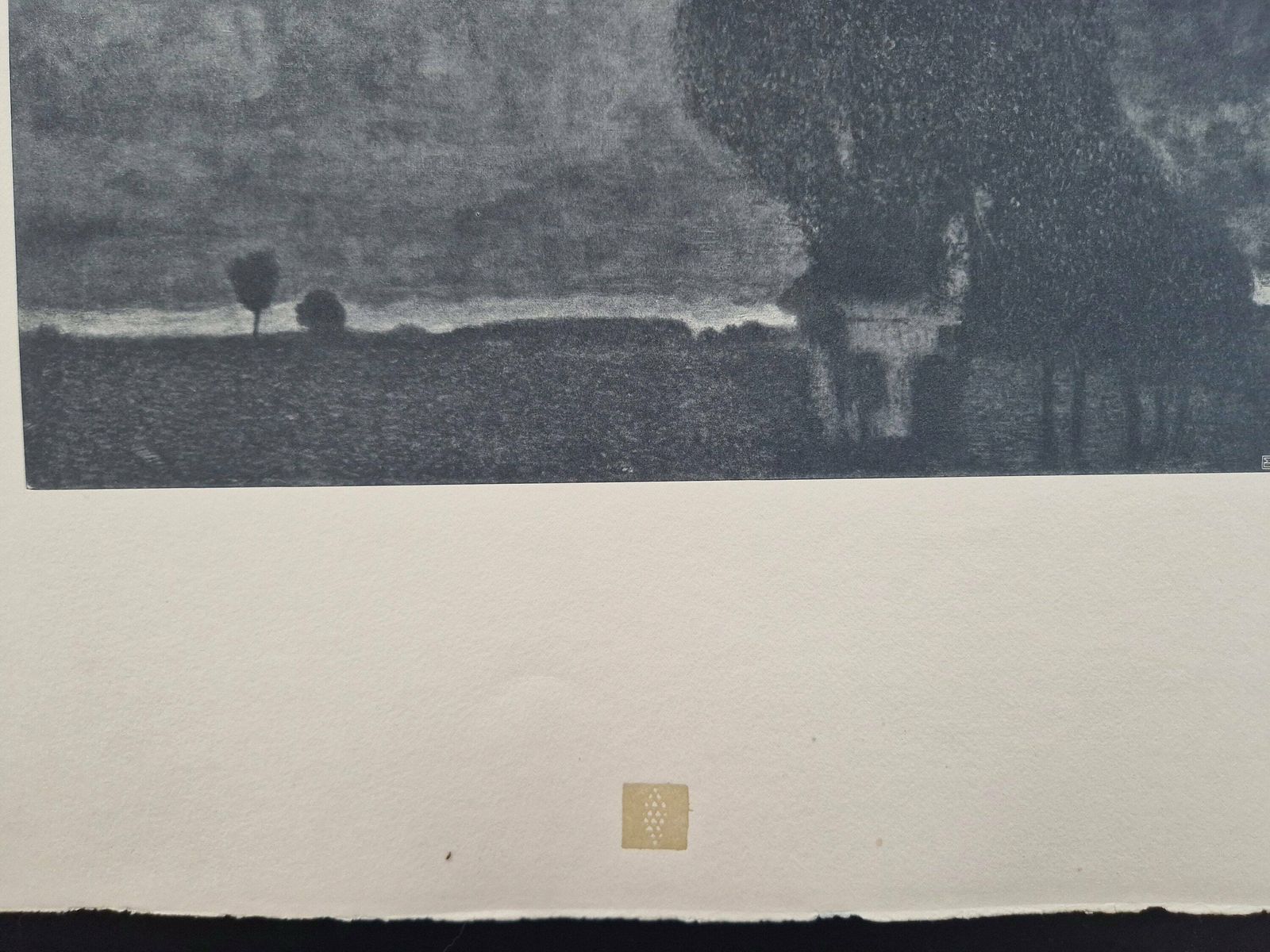 photo furniture Gustav Klimt Thunderstorm Collotype On Paper, Das Werk 1914, Art Nouveau Wall Art Print