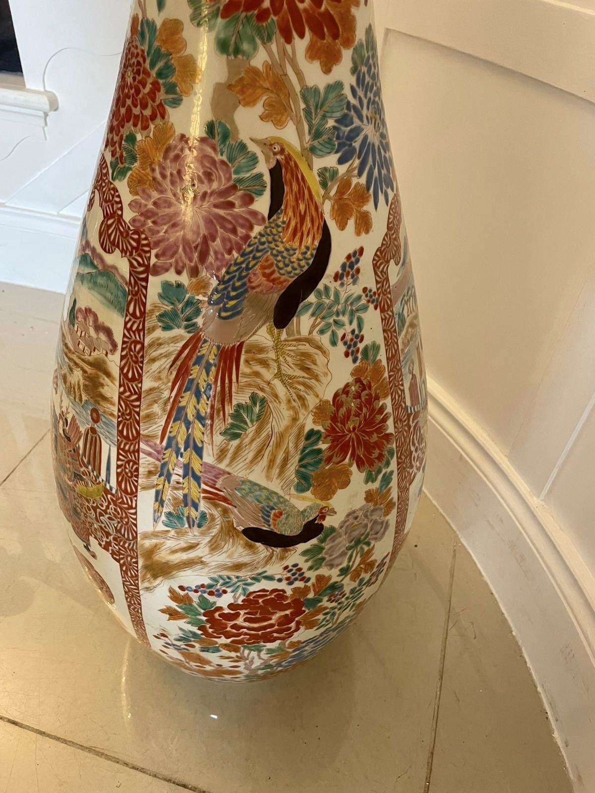 Large Antique 19th Century Quality Japanese Imari Floor Standing Vase photo 3750.0