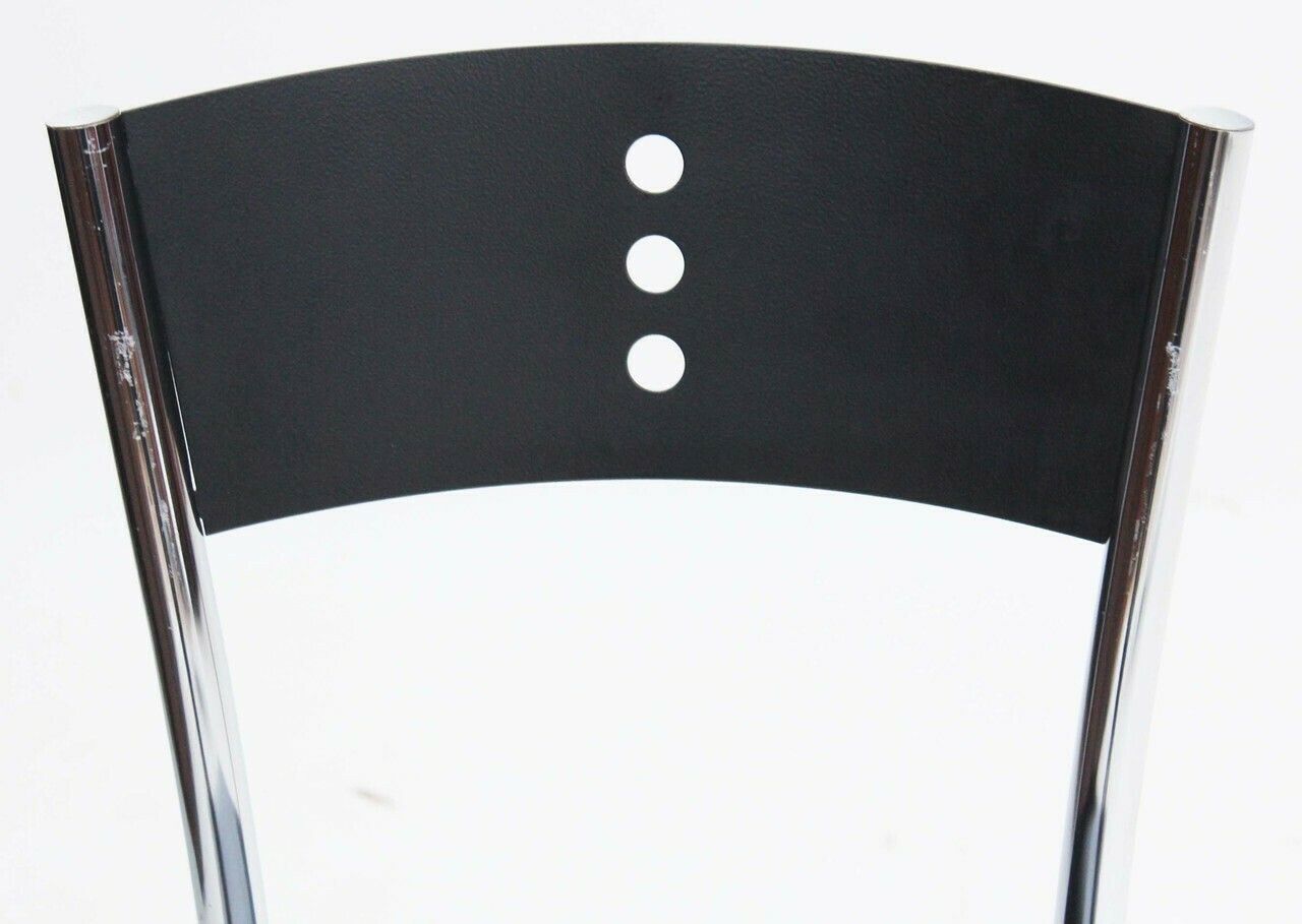 Retro Vintage Granite Table And 6 Chrome Black Dining Bistro Kitchen Chairs photo Furniture