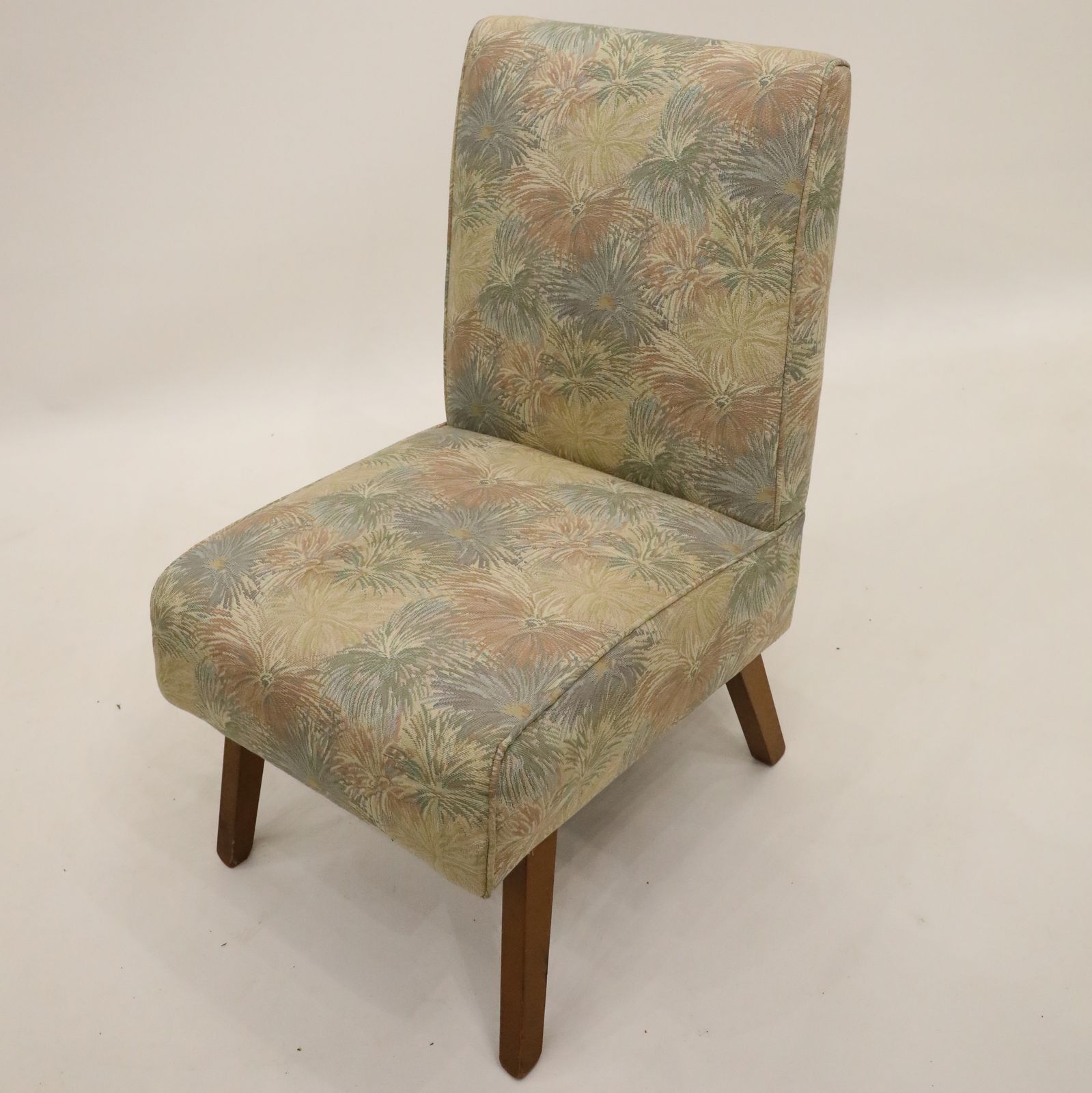 Vintage Low/Bedroom/Parlour Chair Recent Upholstery Free Uk Delivery