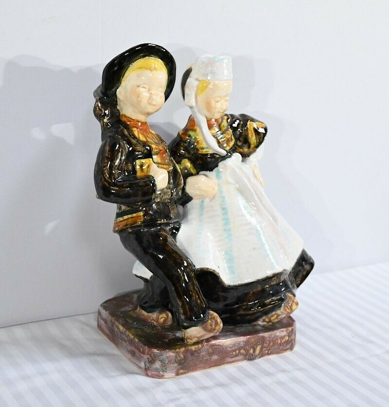 Earthenware Sculpture, Signed Bel Delcourt, Hb Henriot – 1960 photo furniture