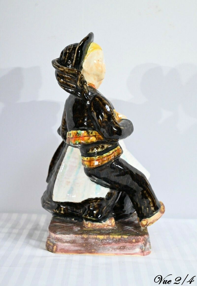 photo for sale Earthenware Sculpture, Signed Bel Delcourt, Hb Henriot – 1960