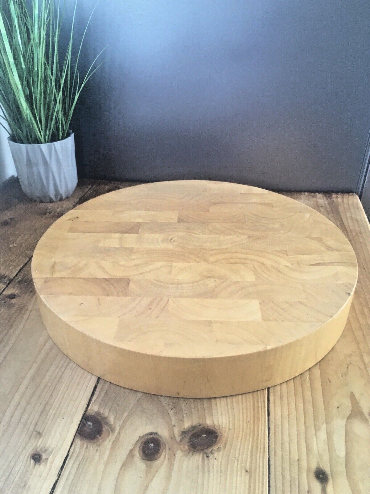 Heavy Chunky Vintage End Grain Rustic Chopping Butchers Block Apollo Heveawood photo buy