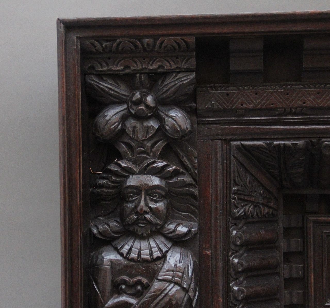 17th Century And Later Carved Oak Overmantle photo buy