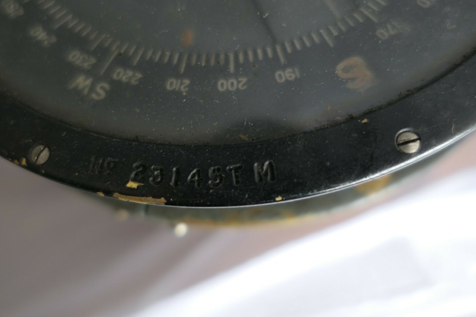 A Royal Air Force P10 Aircraft Compass No. 23145 T M photo 216.0