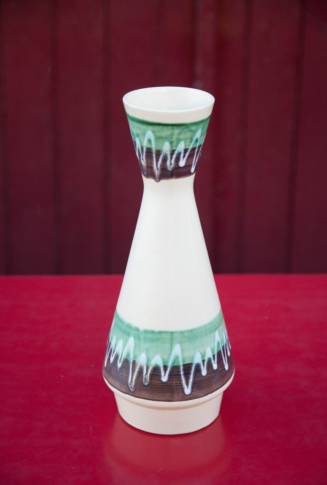 Vase West Germany 272/35, German Ceramic Vase With Handle, Flower Pot, Pottery, Kitchen Decoration, Home Decor, photo 71.0
