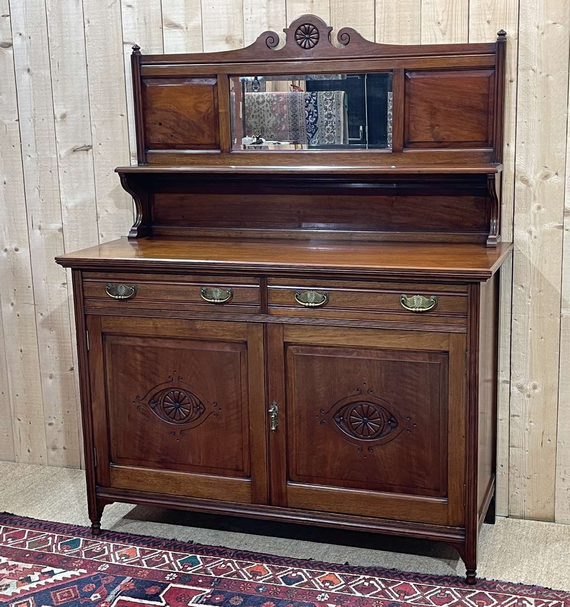 Early 20th Century English Art Nouveau Mahogany Sideboard photo 1360.0
